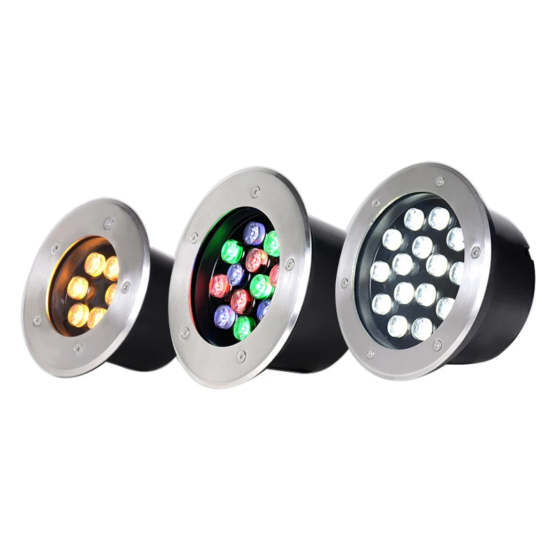 Hight power Waterproof led light garden underground 1W 3W 6W 10W IP67 Outdoor Buried Garden Path Spot Recessed Inground Lighting