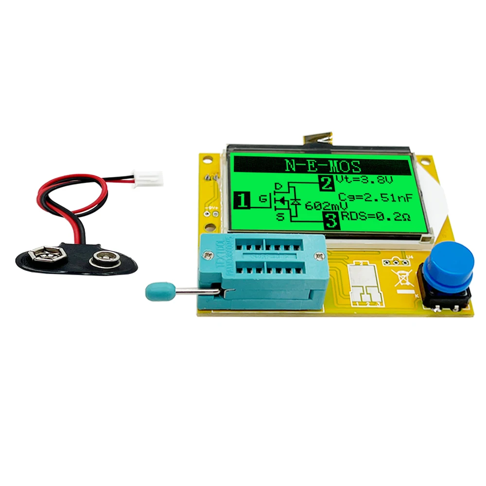 Testeur De Transistors LCR-P1 Multifonction - Testeur ESR Composants électroniques, MOSFET, Condensateurs, Résistances, Inductances Et Plus