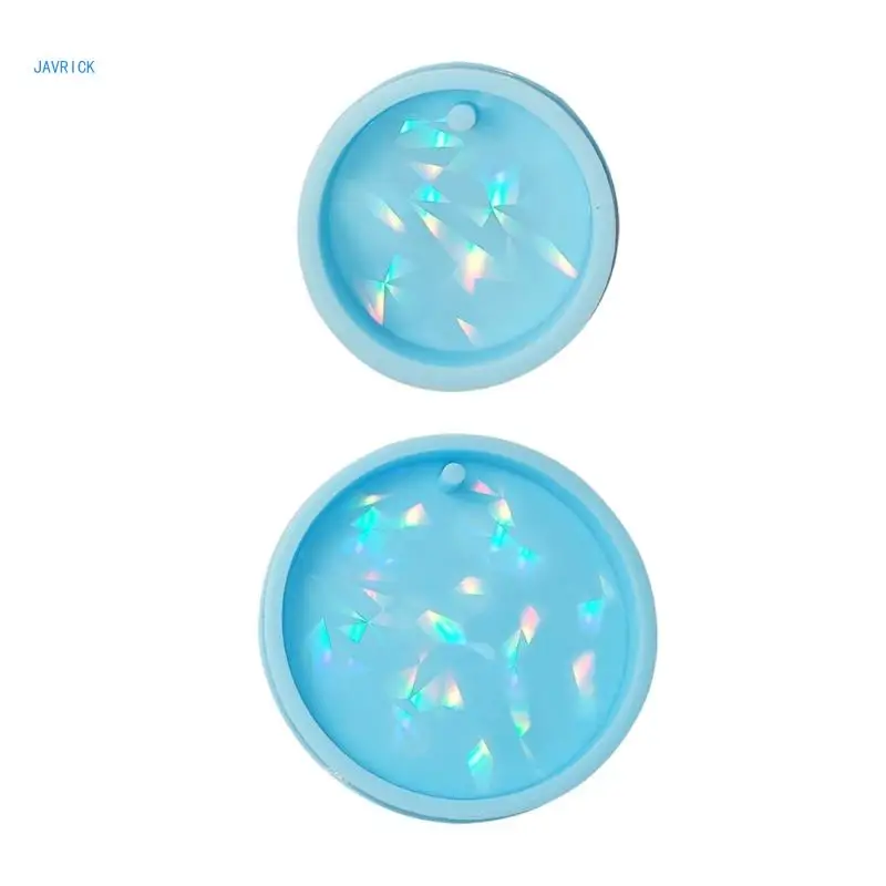 

Round Resin Molds Circle Charm Mold for Keychain Jewelry Making