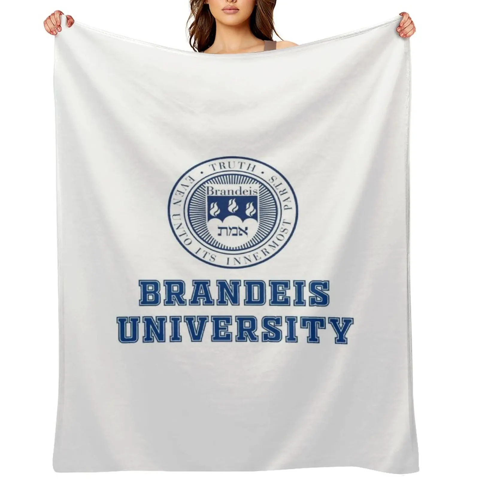 

Brandeis University Throw Blanket bed plaid Blankets For Bed Bed covers Decorative Beds Blankets
