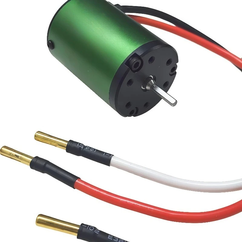

1406-4600KV 4-Pole Waterproof Brushless Motor 2-3S LiPo for 1/10 RC Off-road Bigfoot Short Course Car Replacement Part