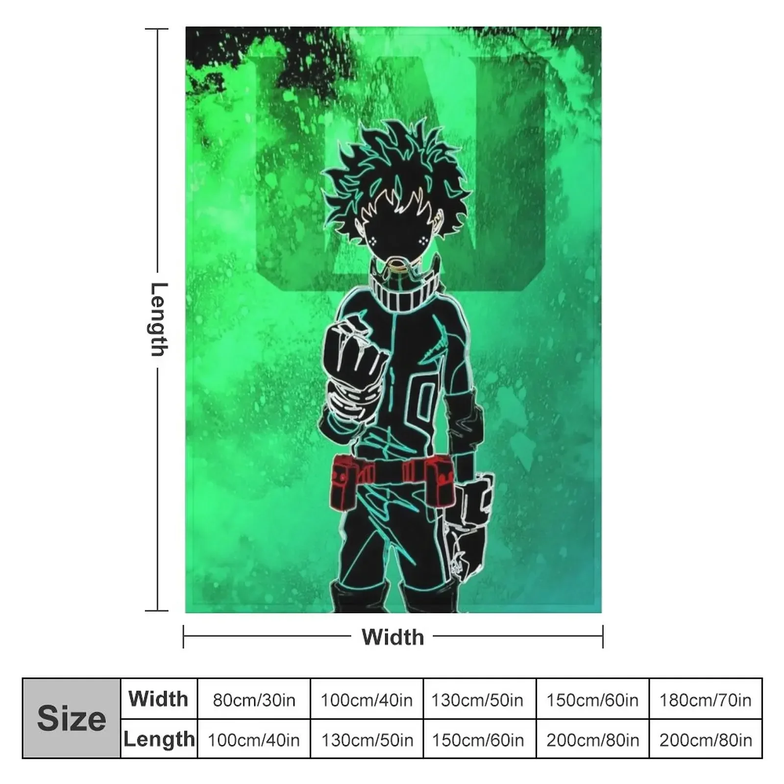 The Deku Midoriya Izuku Hero Academy #2 Throw Blanket Bed Fashionable Thermals For Travel Luxury Throw manga Blankets