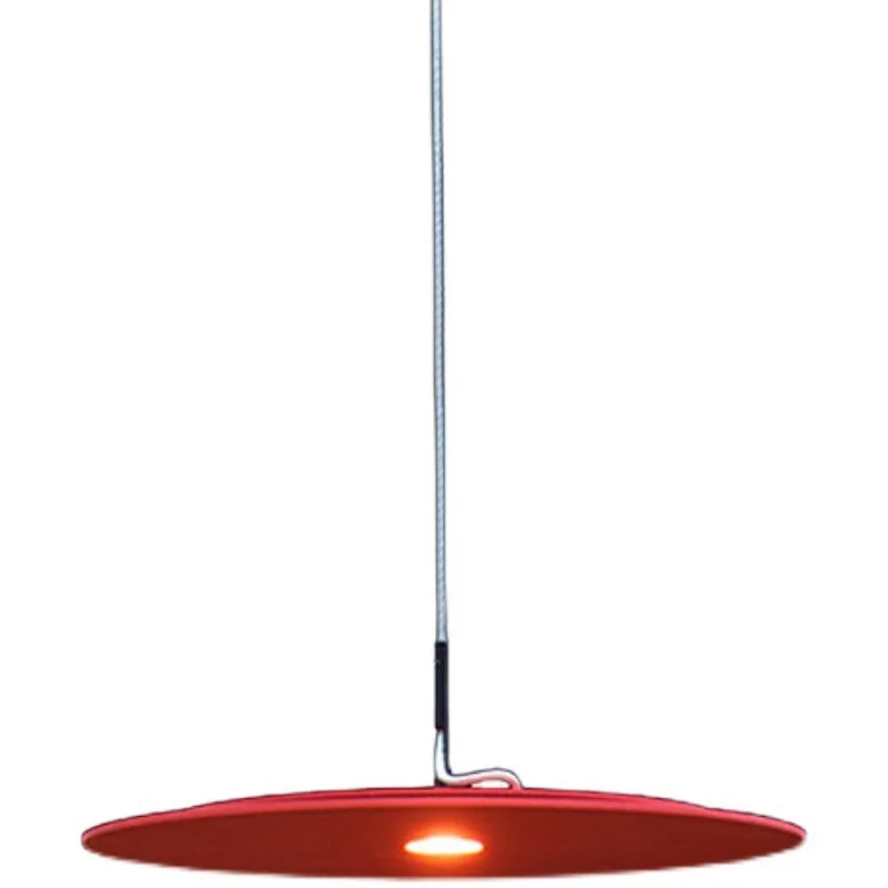 Italian simple restaurant booth atmosphere chandelier, Nordic design sense flying saucer bar LED bedroom bedside lamp