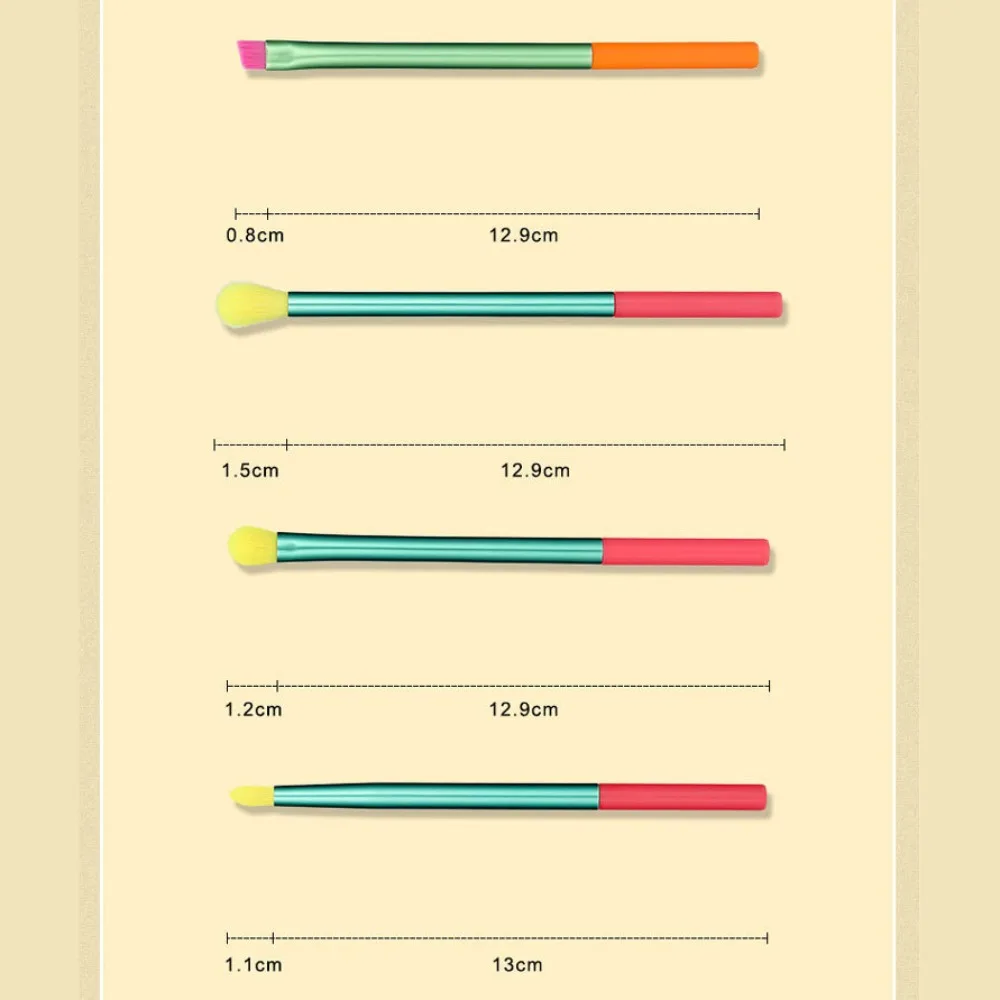 15-delige make-upborstels van synthetisch haar Regenboog Professionele regenboog make-upborstels Cosmetisch Kleurrijk