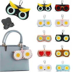 Owls Cartoon Glasses Case Men Women Portable Cute Sunglasses Myopia Glasses Storage Box Travel Glasses Protective Organizer Gift