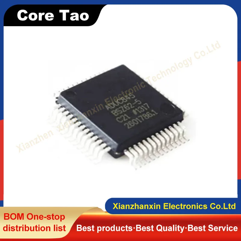 

1pcs/lot ADUC845BSZ62-5 ADUC845 QFP52 16 bit microprocessor ADC converter chip in stock