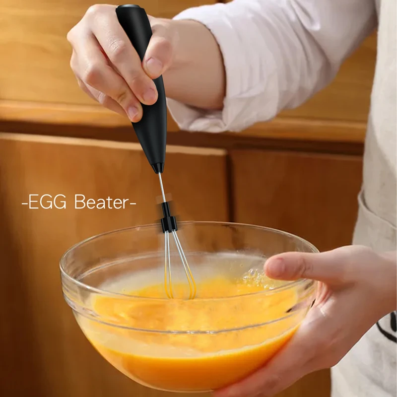 Handheld Milk Frother Egg Beater 19000 rpm High Speed ​​Electric Mixer Beverage Foam for Jam Cappuccino Egg Kitchen Tools