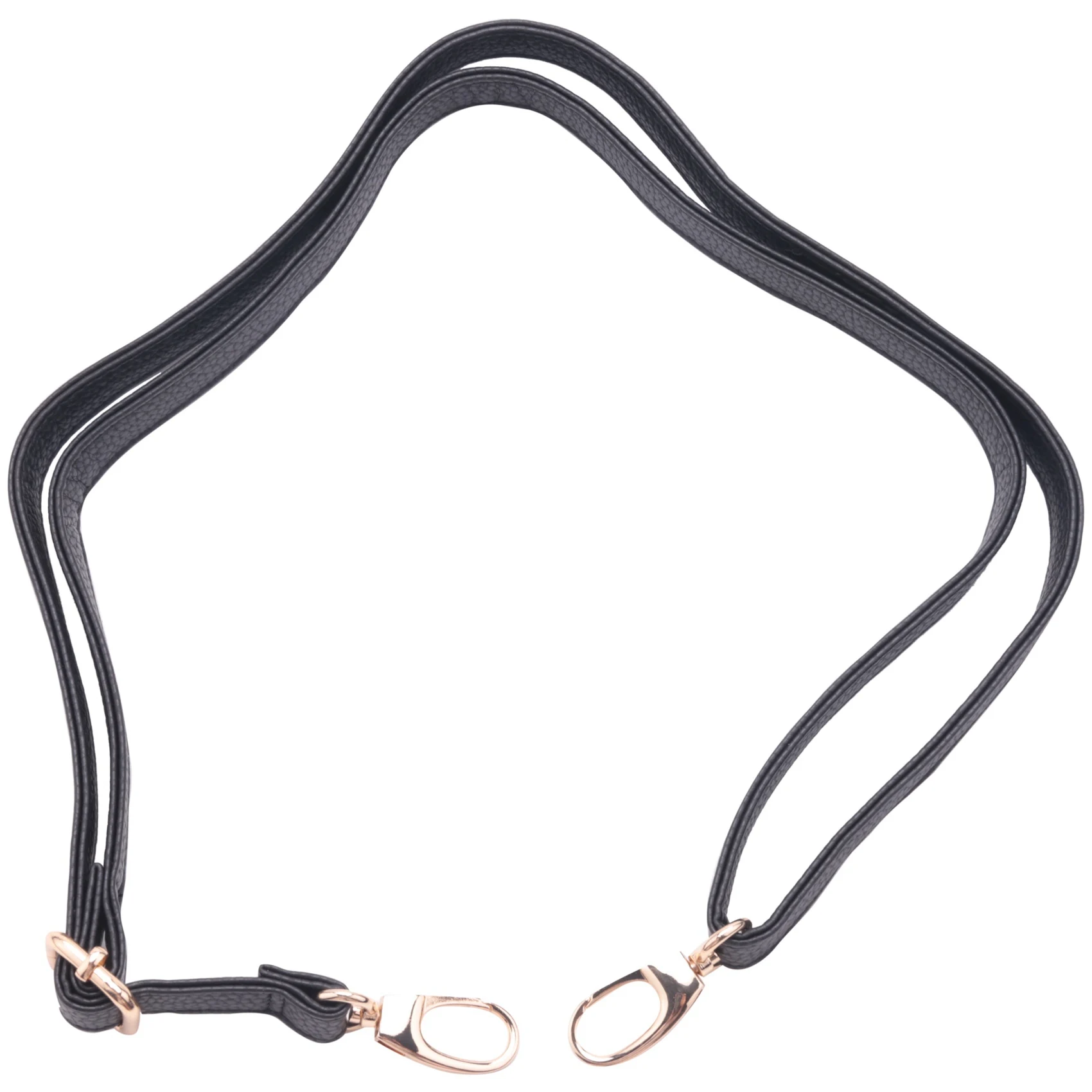 ABRT-10X DIY Replacement Leather Bag Shoulder Strap Handle Cross Body Adjustable 140 X 2Cm, Black