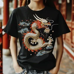 New Year Gift Chinese Lunar New Year 2024 Year of The Dragon Zodiac Sign T-Shirt Men Clothing Streetwear Graphic T Shirts