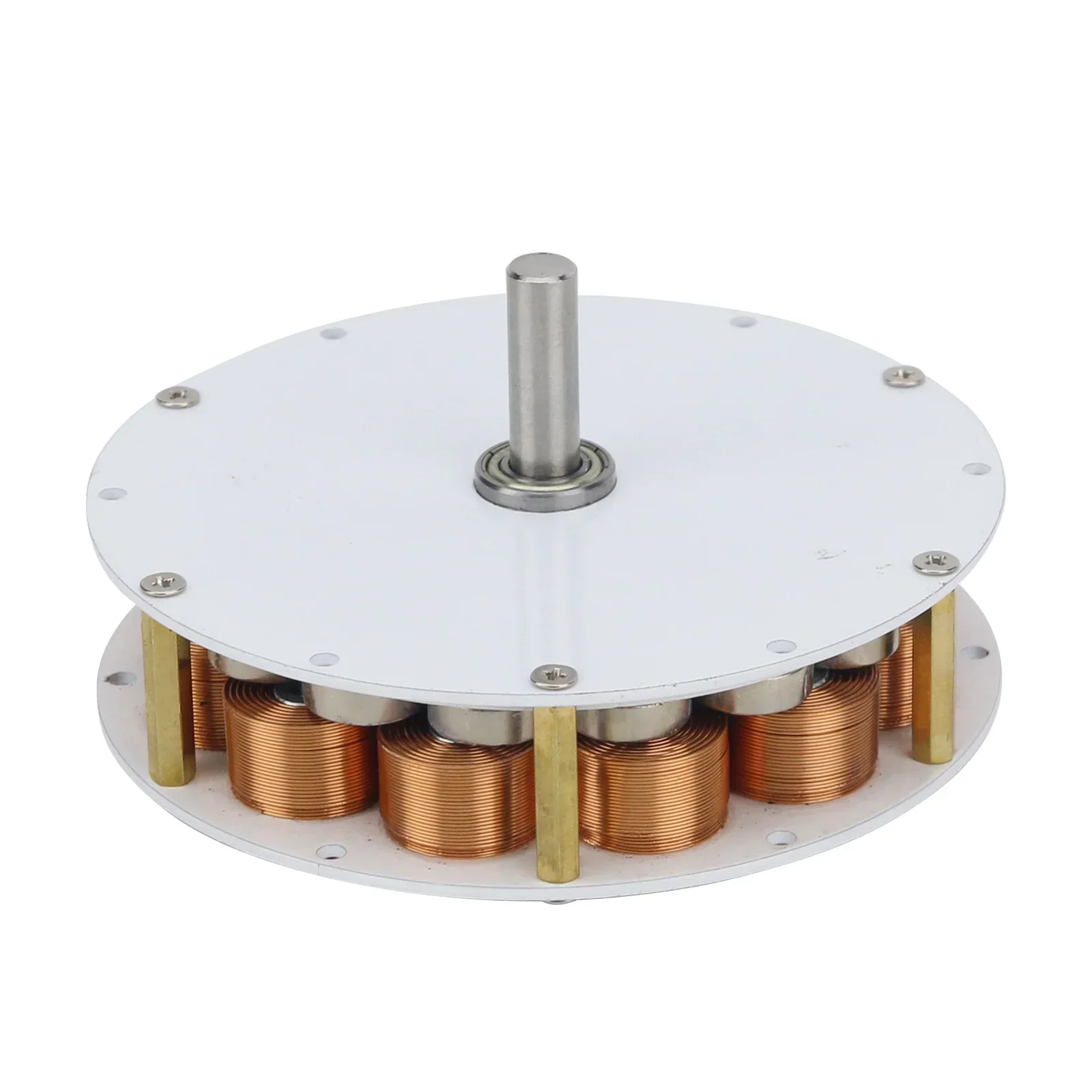 

Mini Disc Iron Core Generator 50W 24V Strong Magnetic Low Speed Multi-pole Three-Phase AC Generator 100-650rpm 85mm*25mm