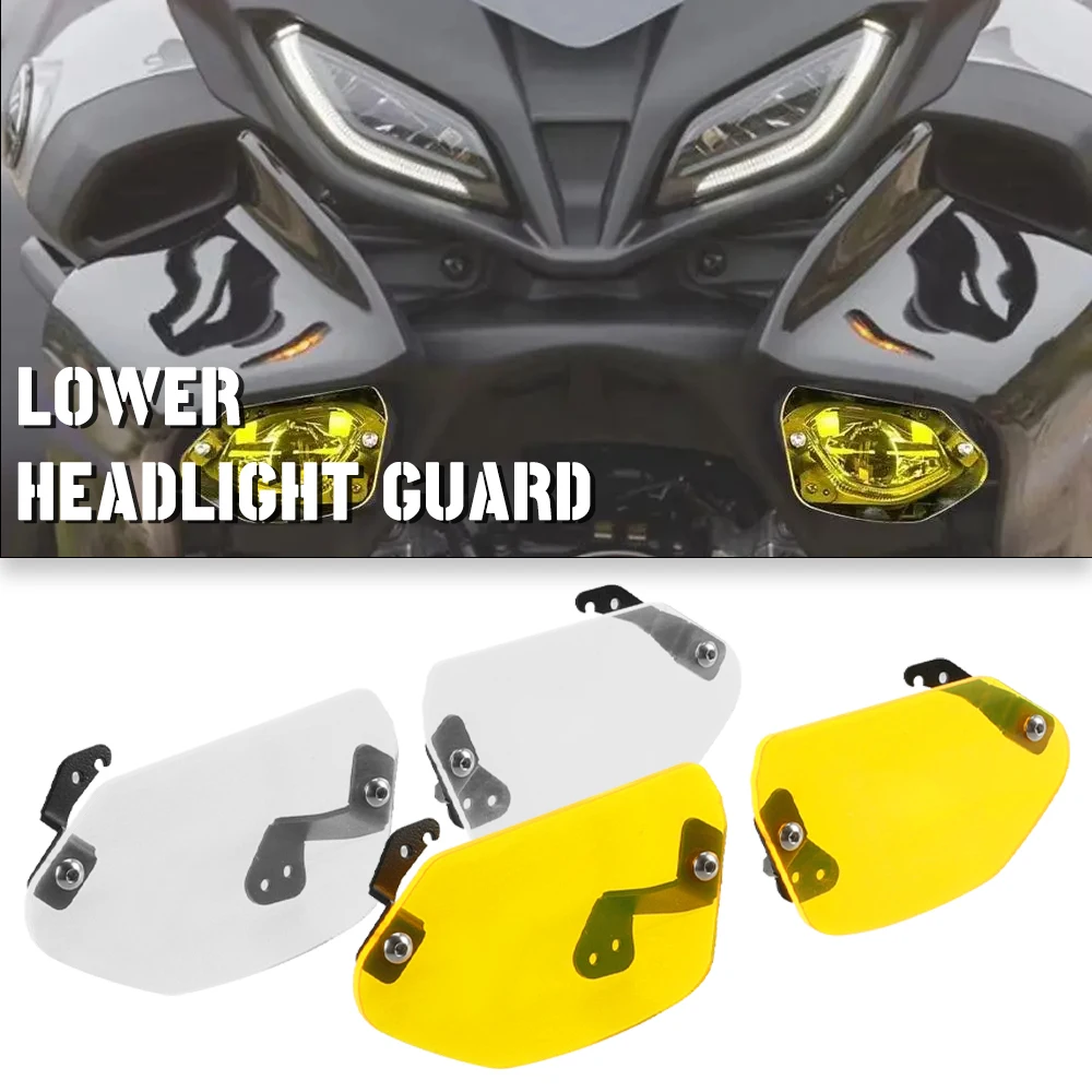 Spotlight Shield Cover Projector Auxiliary Fog Light Protection For Yamaha Tracer 900/GT 9/GT Lower Headlight Guard 2021 - 2024