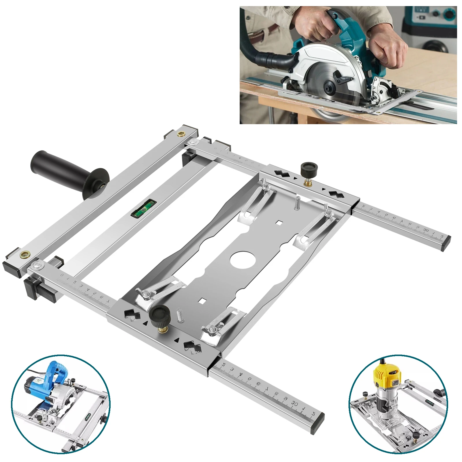 Cutting Machine Edge Guide Positioner Stainless Steel Multifunctional Cutting Machine Safety Woodworking Table Saw Circular Saw