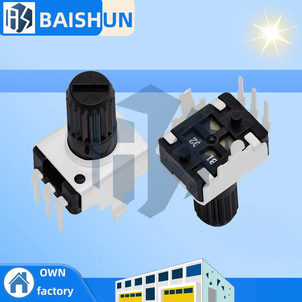 

RV09 Vertical 12.5mm Shaft Rotary Potentiometer with 1K/2K/5K/10K/20K/50K/100K Adjustable Resistor, 0932 Model 3-Pin