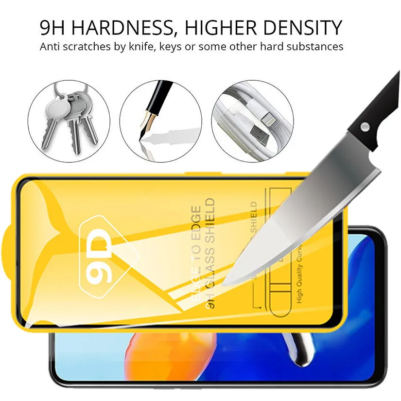 Protetor de Tela para Xiaomi Redmi Note, Vidro Temperado, Redmi Note 11, 10 Pro, 10 C, 5G, 11S