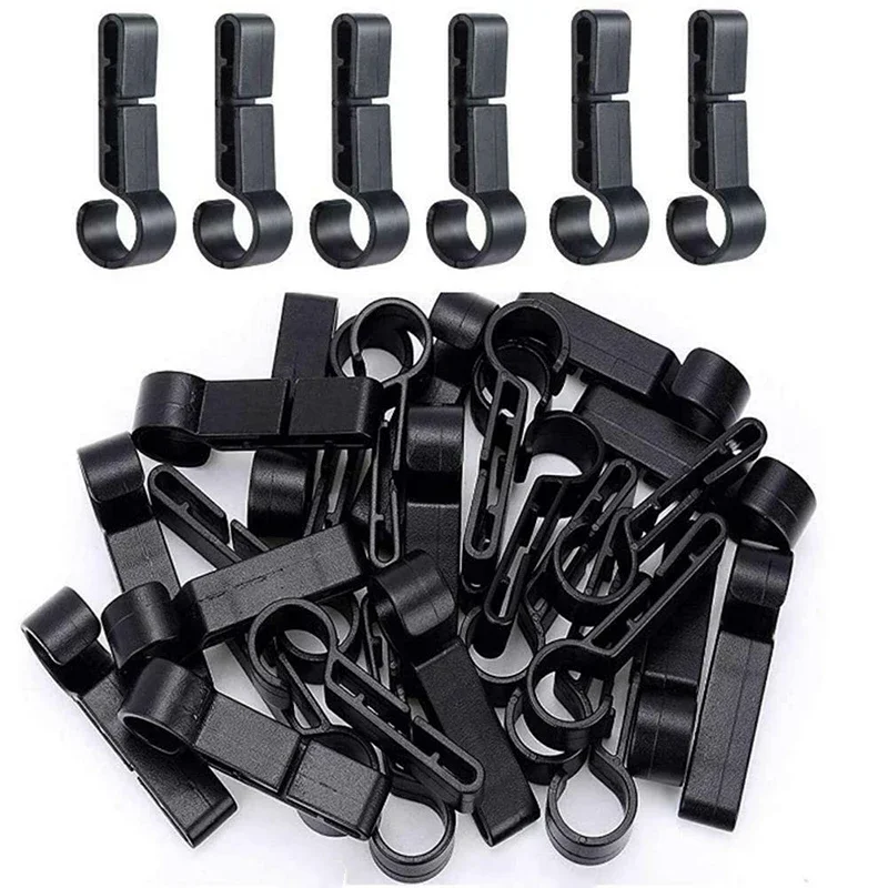 10pcs/set Light Clips For Safety Cap Headlamp Durable Plastic Helmet Clip Headlight Hard Hat Safety Cap Hook Clamp Outdoor Tools