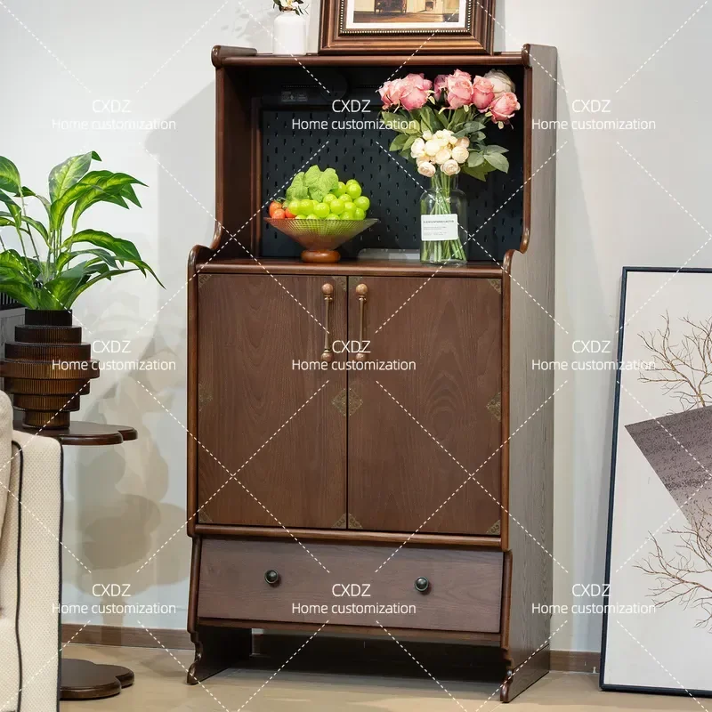 Retro Multi Functional Side Cabinet Storage Integrated Module Combination Cabinet Medium Ancient Style Household Furniture