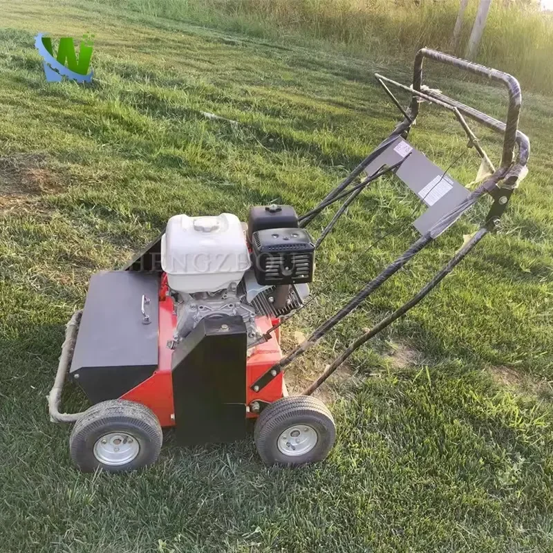 Hand Pushed Grass Dry Grass Management Weeder Root Cutting Grass Maintenance Lawn Combing Machine