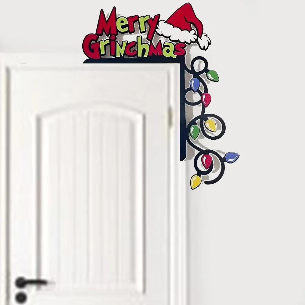 Fascinating Christmas Light Garland Door Adornment – Intriguing Home Decor Lacking Electricity and Feathers