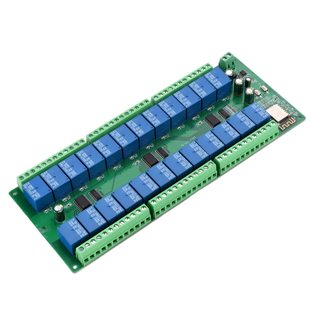 

ESP8266 WIFI 24 Way 24 Channel Relay Module ESP-12F Development Board 5V 12V 24V for Arduino