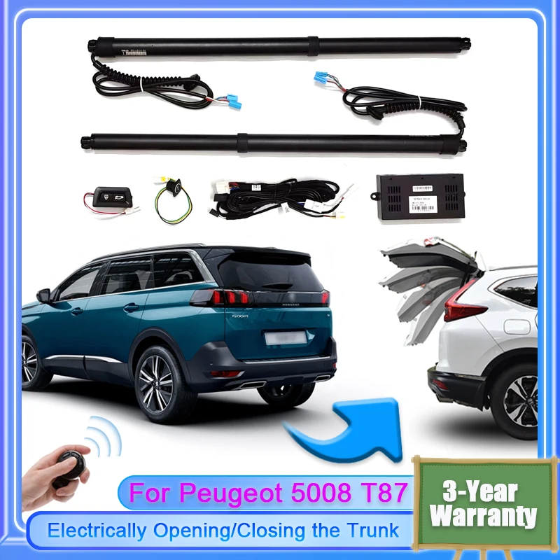 For Peugeot 5008 T87 2017~2024 Vehicle Electric Tailgate Lift for Trunk Intelligent Opening of Tail gate Soft Close Car Door