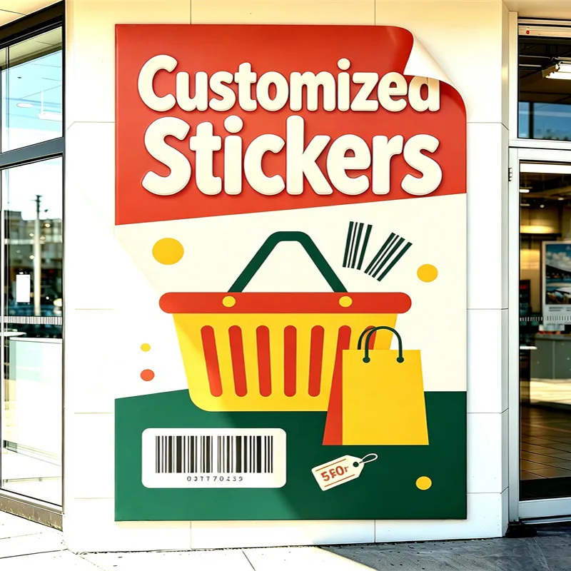 Any Size 100 cm Custom Stickers Suitable For Assisted Living Facility Supermarket The Cinema Commercial Advertising Promotion
