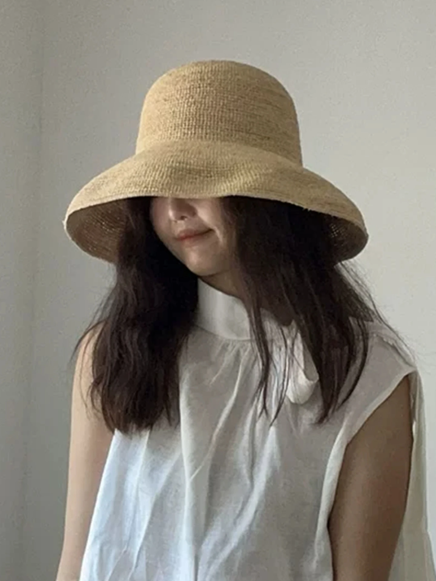 Handwoven Foldable Straw Hat W - огляд і ціна Bucket Hat Straw