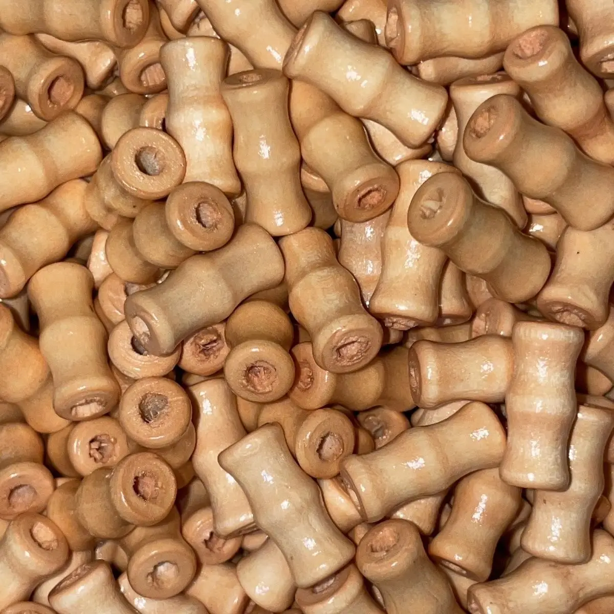 

200 Pcs Natural Bamboo Joint Cylinder Wood Beads with Holes for DIY Crafts Jewelry Making Bracelet Necklace
