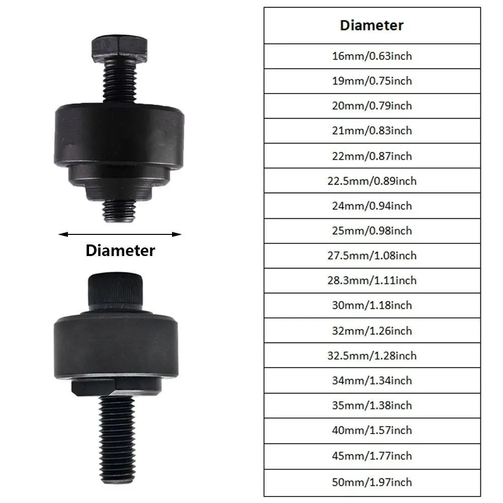 Easy to Use 16/19/21/24/27.5/35mm Hole Punch Durable Cutting Tool Hexagon Socket Steel Plate Sink Hole Opener