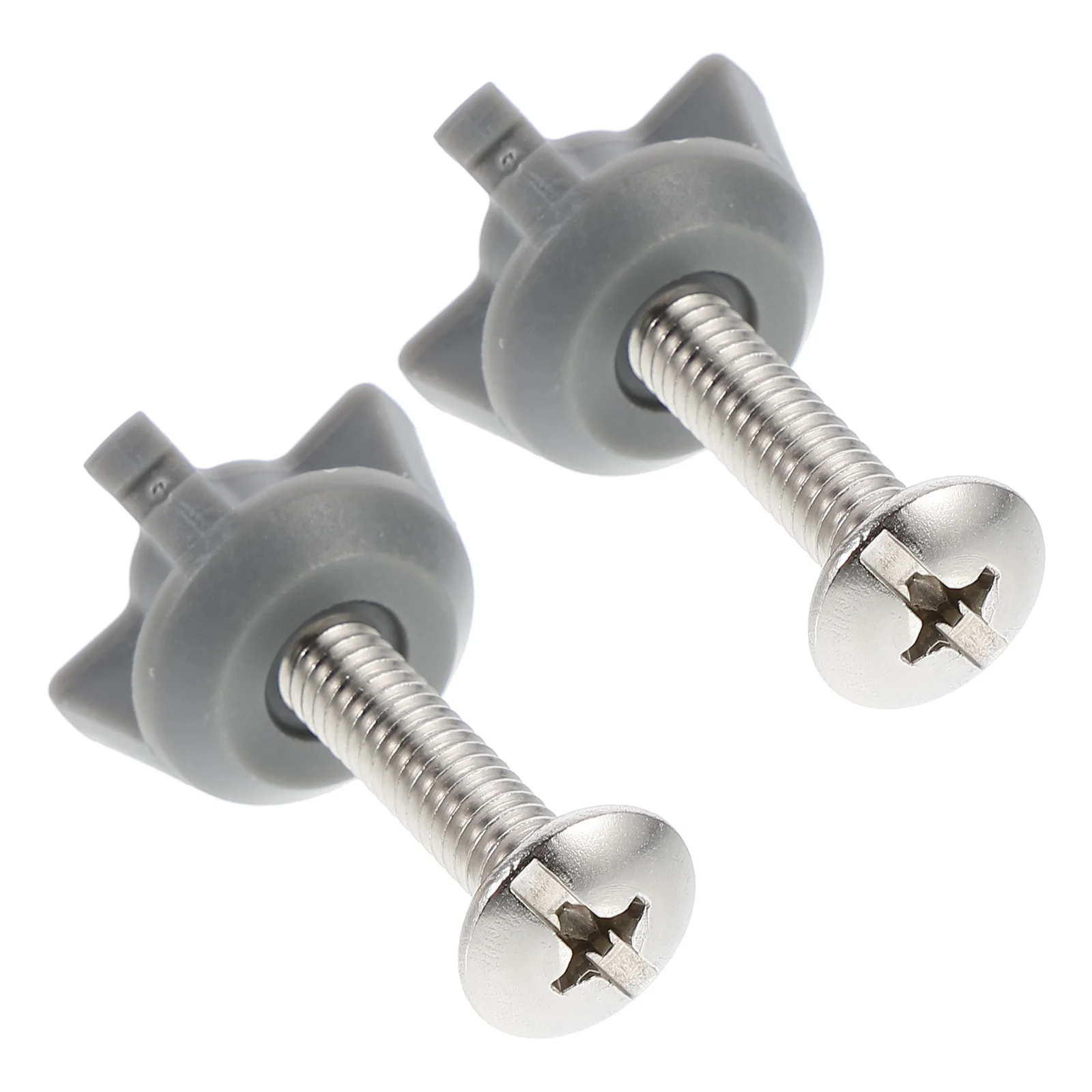 

2Pcs Toilet Seat Fixing Bolts Fine Workmanship Easy Installation Durable Stainless Steel Screws Toilet Seat Screws