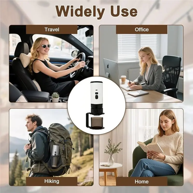 YCOC-3-In1 Single Serve Coffee Maker,Wireless Protable Coffee Machine Vacuum Pressured,Vacuum Coffee Maker For Travelling B