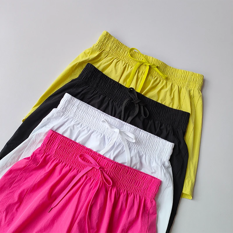 Neue Sommer-Sportshorts für Damen, lockere, schnelltrocknende, nicht durchsichtige Fitnesshose, Trainings-, Yoga- und Pilates-Shorts – Detail 8