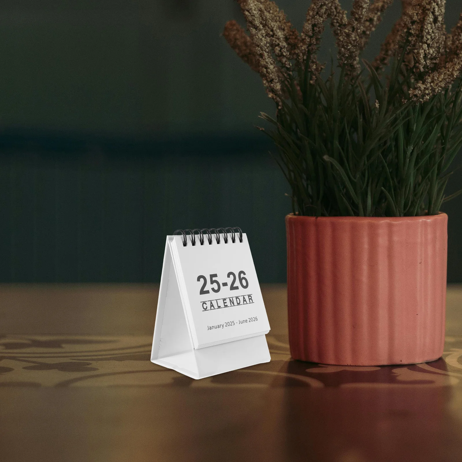 2025 -2026 Mini Desk Calendar Calender Standing Calander Desktop Flip Planner Small