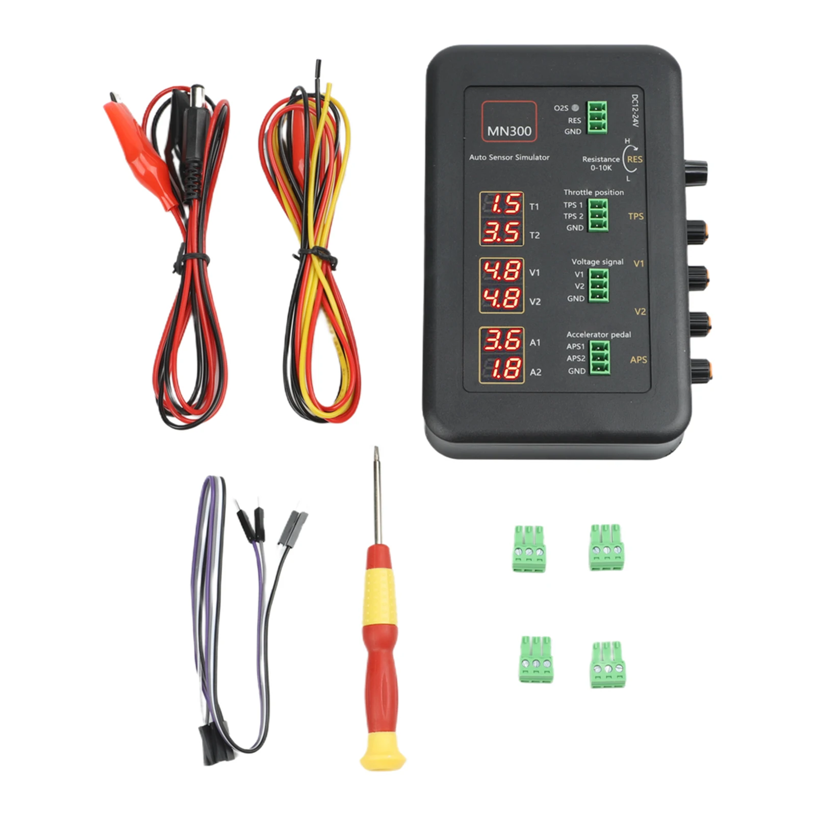 Automotive Sensor Simulator MN300 Analog Voltage & Resistance Signals for Throttle Position Oil Pressure and More