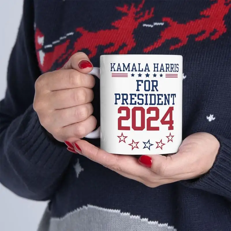 2024 Vote President Election Cup Ceramic Biden Mug Funny Coffee Cups For Kitchen Decor Practical Travel Mug For Coffee Hot Drink