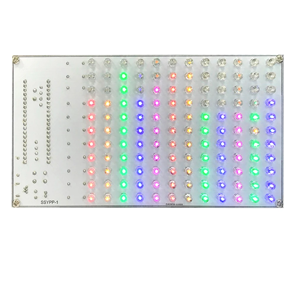 DIY Kit LED Music Spectrum Audio Level Indicator 5-Color Display Red/Yellow/Green/Blue/Pink Flashing Electronic Soldering Suite