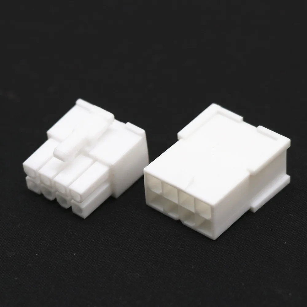 Angitu White 4.2mm 24Pin MB , 8Pin CPU, 4+4Pin, 6+2p, 8Pin GPU, 6pin PCIE 5557 5559 Connector KitHousing For PSU Extension Cable