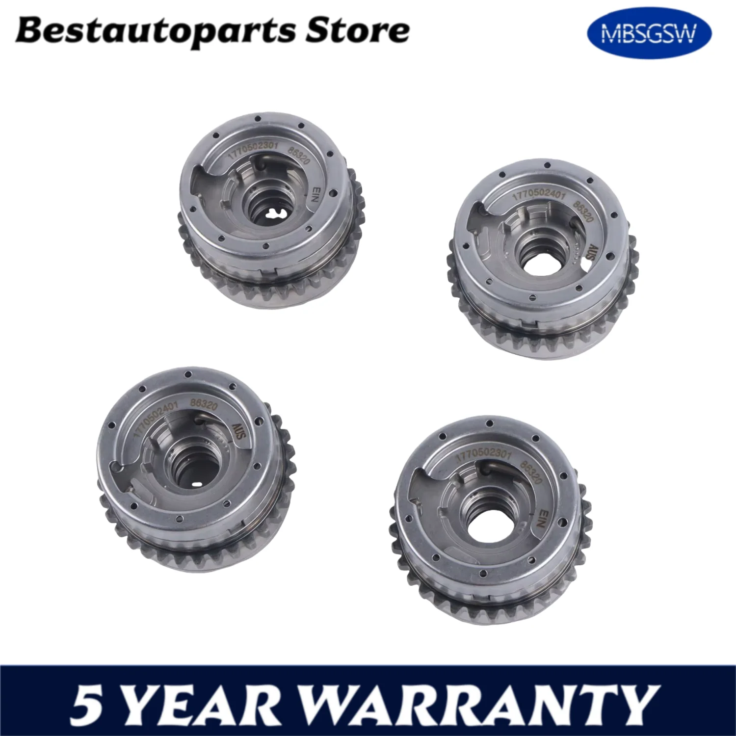 

Intake & Exhaust Camshaft Adjusters VVT Timing Gears A1770502301 A1770502401 1770502301 1770502401 For Mercedes-Benz M177 4.0L