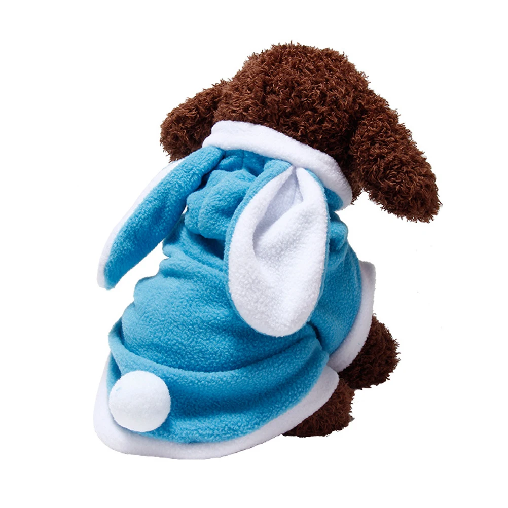 

Warm Rabbit Suit Pet Dog Clothes Jacket Winter Bunny Costume Outfit Cute Costumes Cooling Cold Weather Coats
