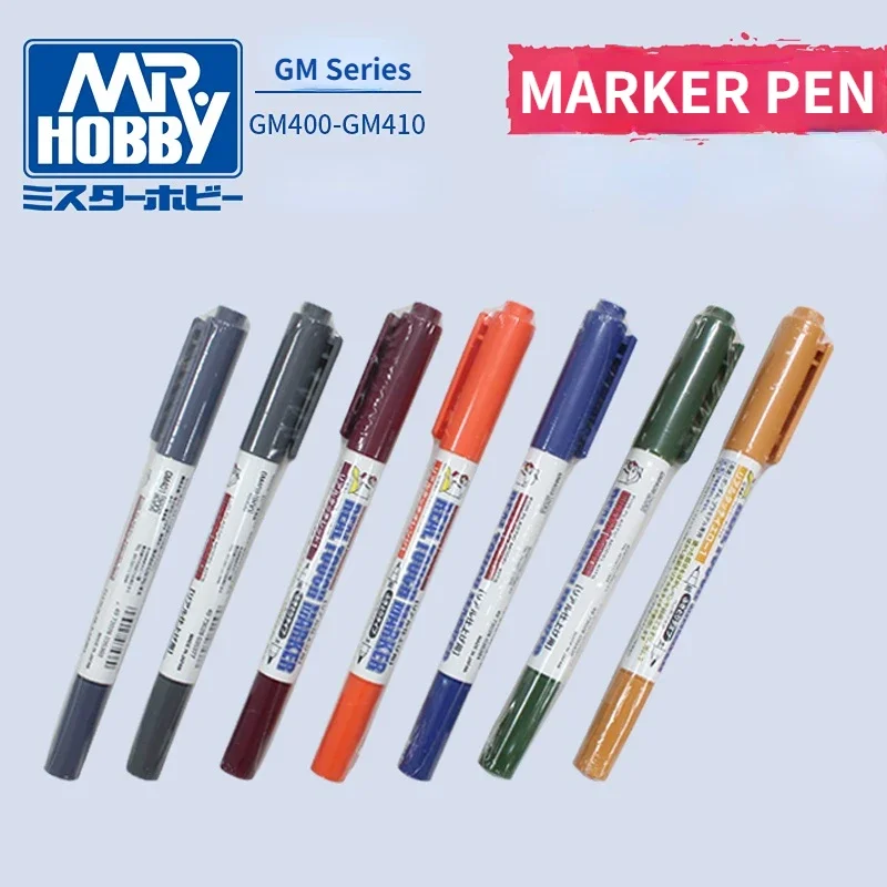 MR.HOBBY GM400-GM410 Real Touch Marker Pen Assembly Model Painting Tools Double-head for Model Building Tools Hobby DIY Coloring