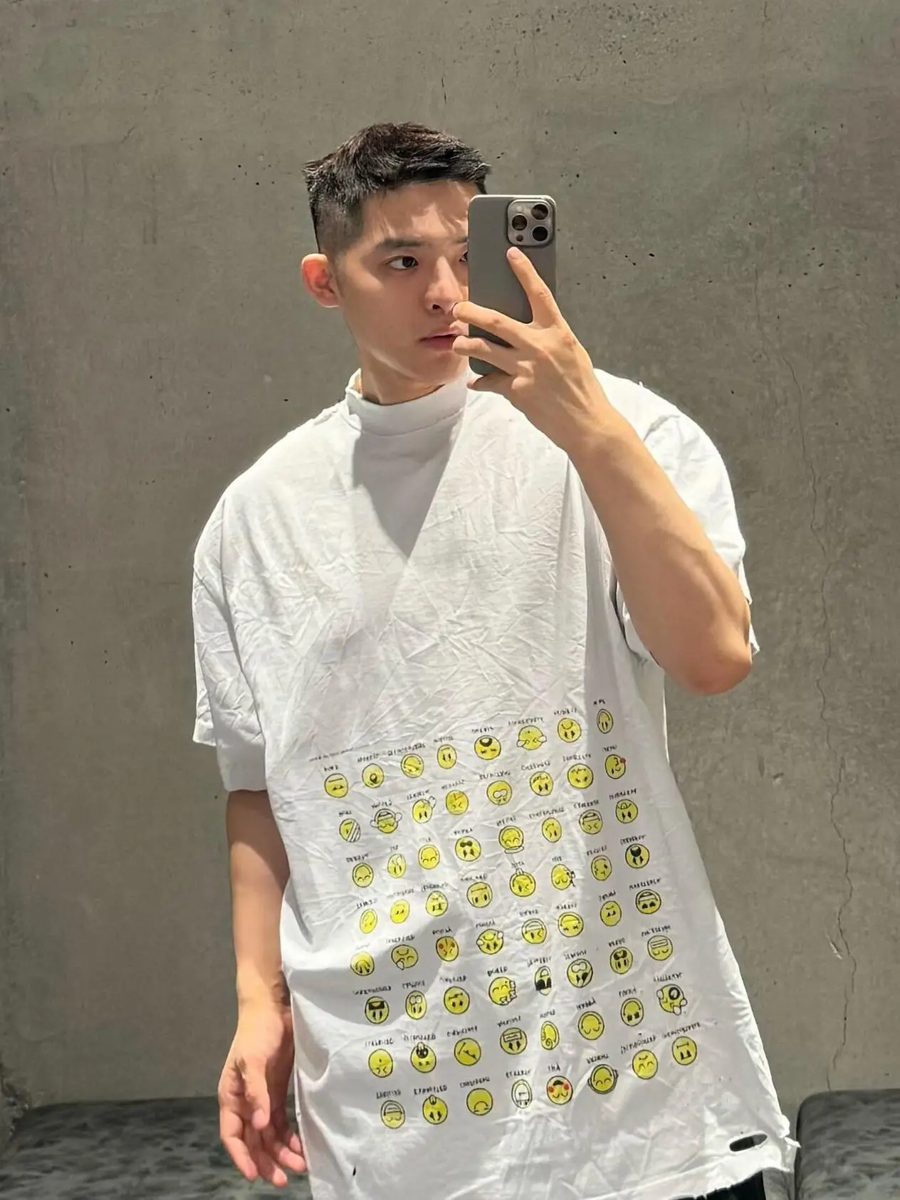 

Waed Cotton Crew Ne ort Sve T-irt Couple Print Casual High Collar Tear Sle Summer Wear Resistant Fun Creative