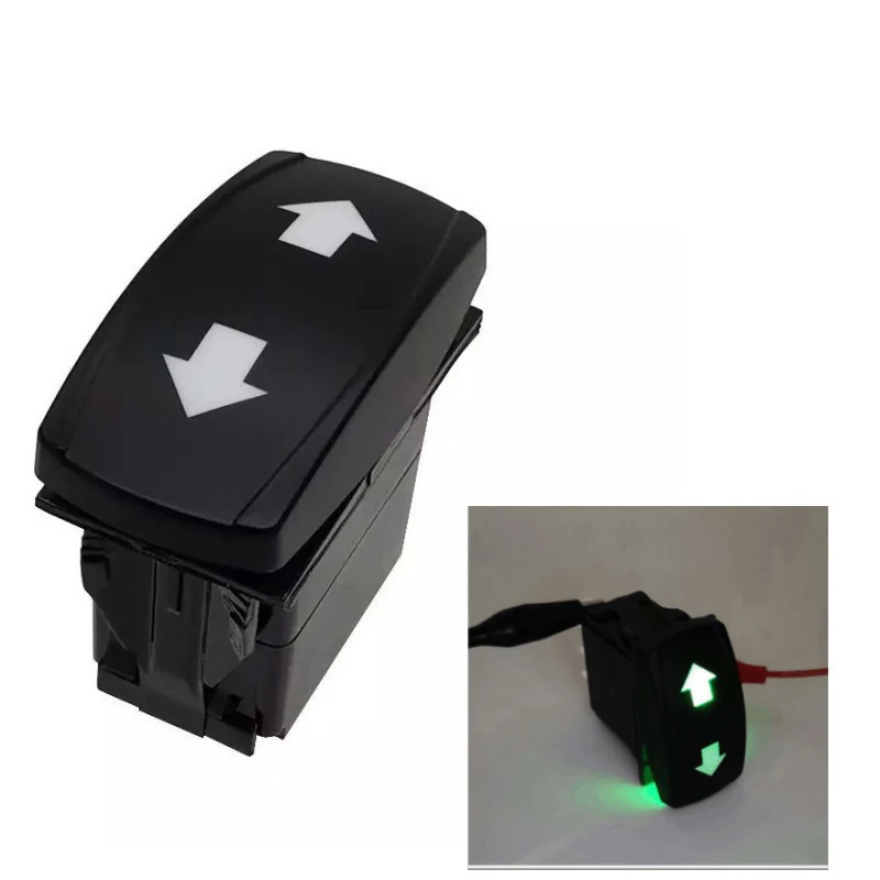 1 قطعة 24 فولت سيارة قارب نوع التبديل تعديل مع أسهم صعودا وهبوطا 8T ثلاث سرعات الذاتي قفل RND الضوء الأبيض إلى الأمام