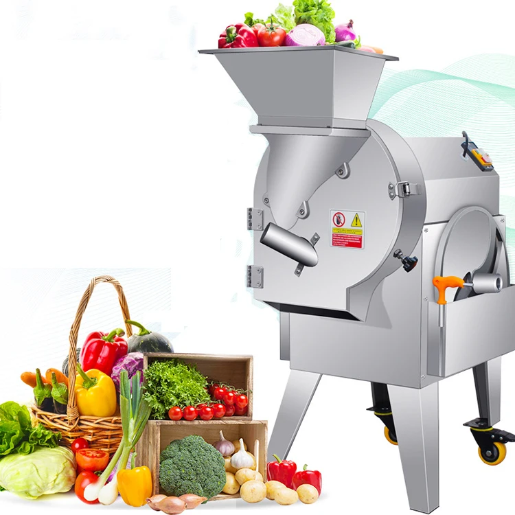 Industrial Commercial Automatic Vegetable Cutters Potato Slicing Dicer Salad Vegetable Cutting Machine