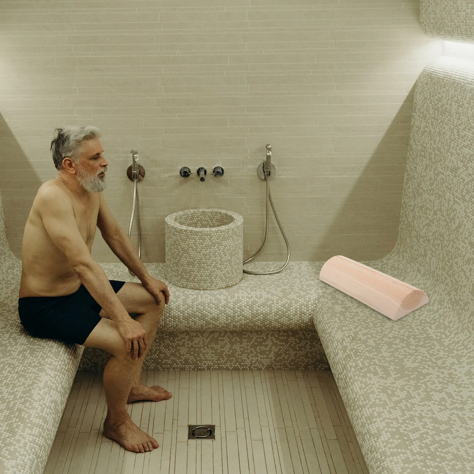 

Ergonomic Wooden Cervical Pillow Scientific Design for Better Sleep Quality Wear-Resistant Neck Support Pillow Sauna Supplies