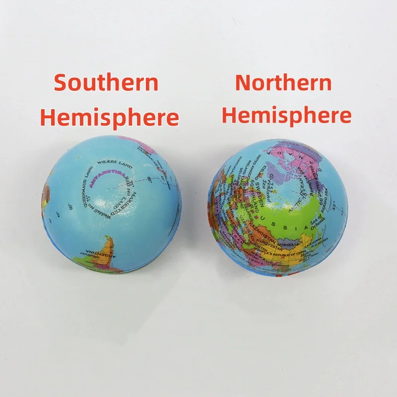 6 pçs globo de espuma macia espremer brinquedo mapa do mundo brinquedos mini espuma terra mapa do mundo bola para crianças adulto alívio do estresse brinquedos novidade