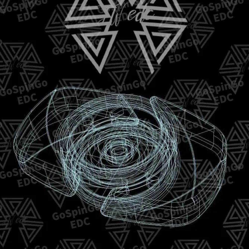 Twedec cloudmini fidget spinner zircônio manuseio sentir duas lâminas fidget spinner ansiedade alívio gadgets