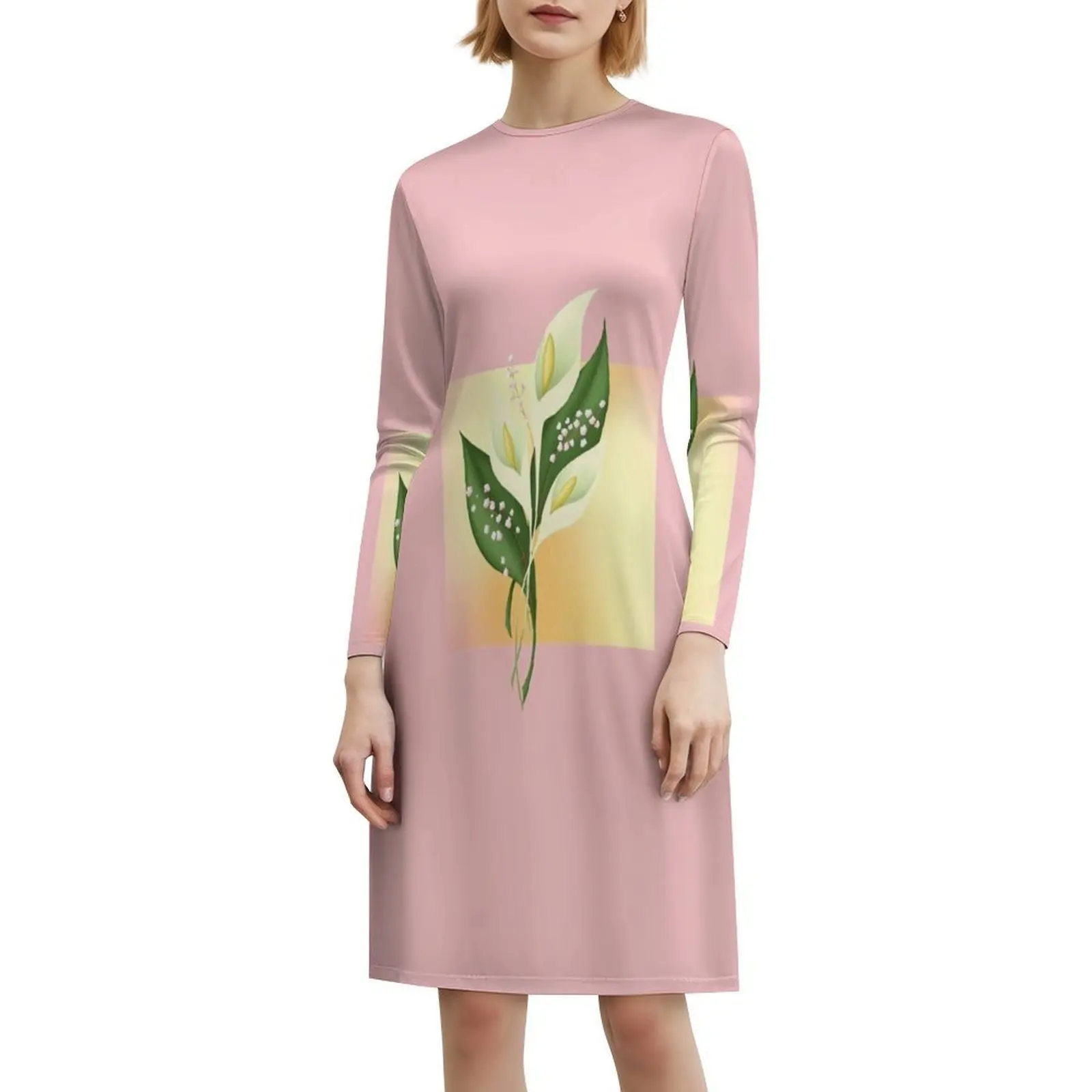 فستان Calla Lillies على الطراز الكوري للنساء فستان كاجوال أنيق للحفلات أو الارتداء اليومي Calla Lillies Aurum Lily Lily #6