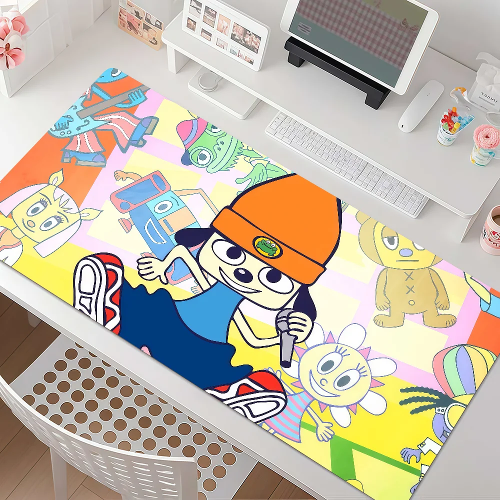 Music Game P-PaRappa The Rapper Mouse Pad Anti Slip Rubber Edge Locked Thickened Laptop Gaming Desk Mat