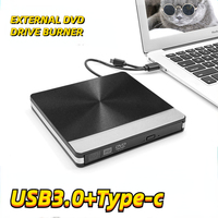 USB 3.0 Slim External DVD RW CD Writer Drive Burner Reader Player Optical Drives for Laptop PC Dvd Burner Dvd Portatil