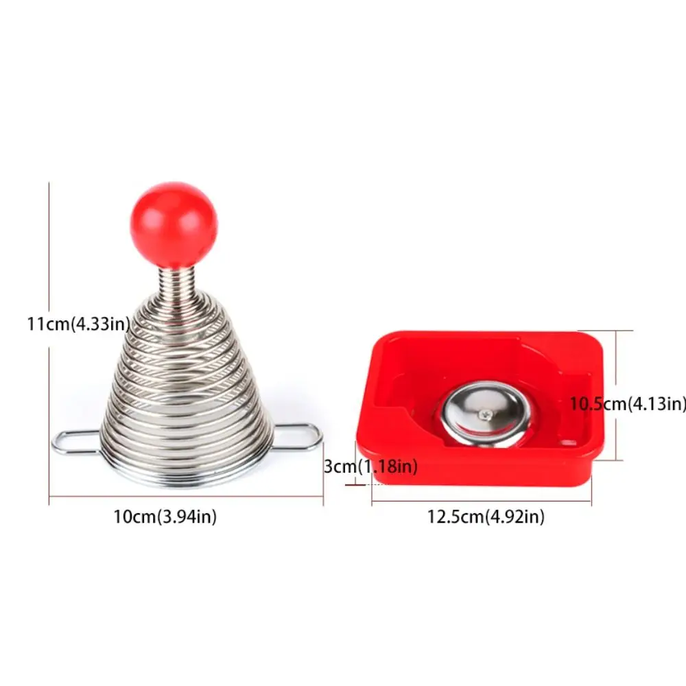 سهلة الاستخدام من الفولاذ المقاوم للصدأ، كسارة البندق الربيعية الحلزونية، كماشة الجوز الفعالة الاحترافية مع صينية قاعدة، فتاحة قشرة الجوز للأطفال