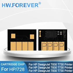 New Upgrade For HP 728 728XL Cartridge Chip For HP DesignJet T730 T830 Printer 9J68A F9J67A F9J66A F9J65A F9K17A Cartridge Chip